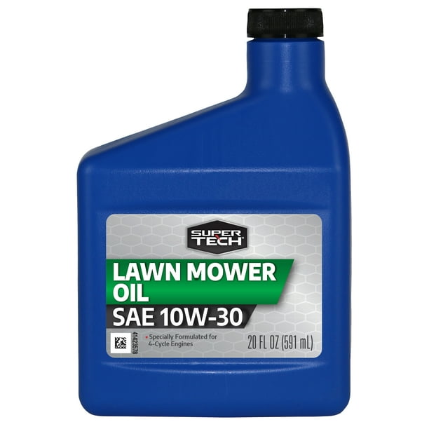 Super Tech Conventional SAE 10W30 Lawn Mower Oil, 20 oz