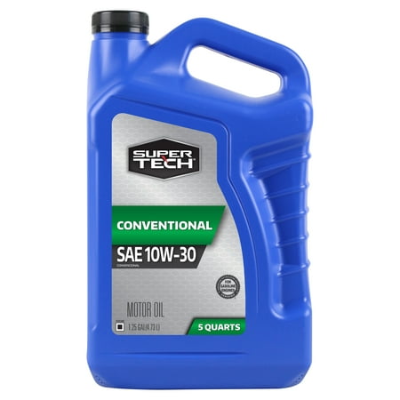 Super Tech Conventional SAE 10W-30 Motor Oil, 5 Quarts