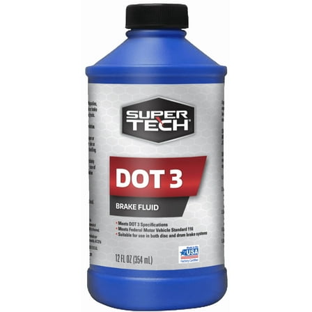 Super Tech DOT 3 Brake Fluid, 12 oz