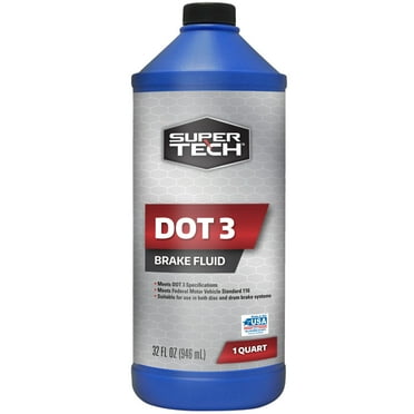 Super Tech DOT 3 Brake Fluid, 32 oz