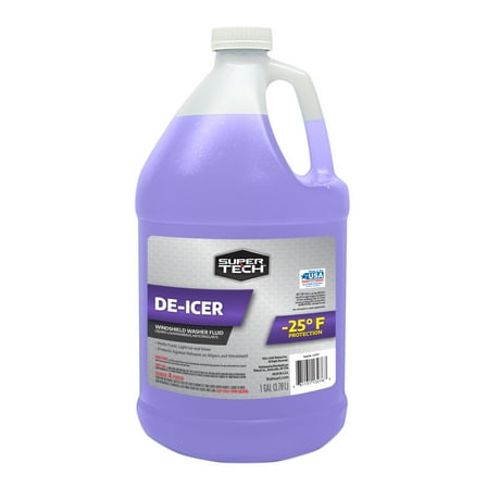 Super Tech De-icer Windshield Washer Fluid -25F with Rain Repeller, 1 gallon