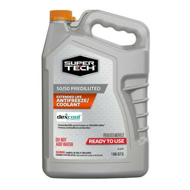 Super Tech Dex-Cool 50/50 Prediluted Antifreeze/Coolant 1 Gallon (3.78 Liters) for GM Automobiles and Light Duty Trucks 1995 - up
