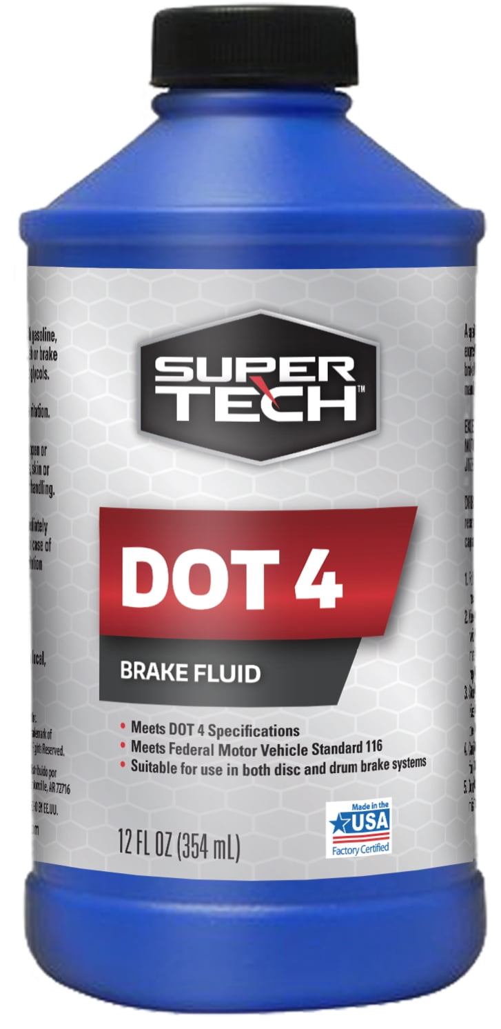 Super Tech Dot 4 Brake Fluid, 12 fl oz