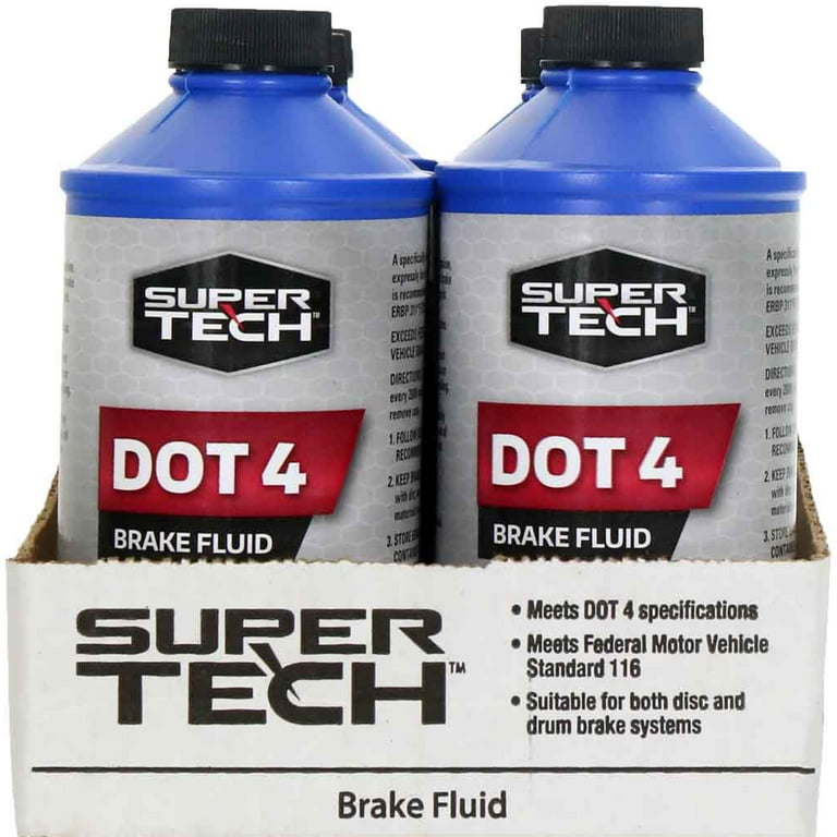 Super Tech Dot 4 Brake Fluid, 12 fl oz