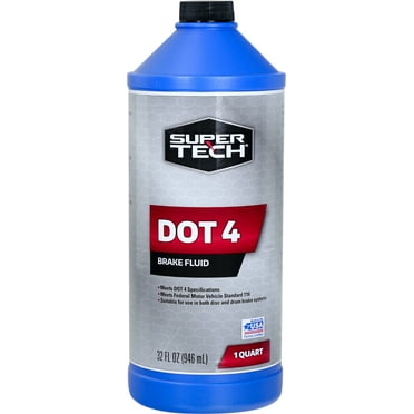 Super Tech Dot 4 Motor Vehicle Brake Fluid, 32 fl oz