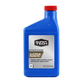 Super Tech Full Synthetic 2 Cycle Lubricating Oil 16oz for Small Engines