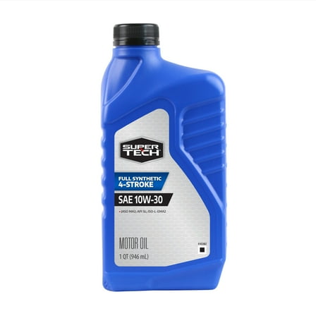 Super Tech Full Synthetic SAE 10W-30 4-Stroke ATV Motor Oil, 1 Quart