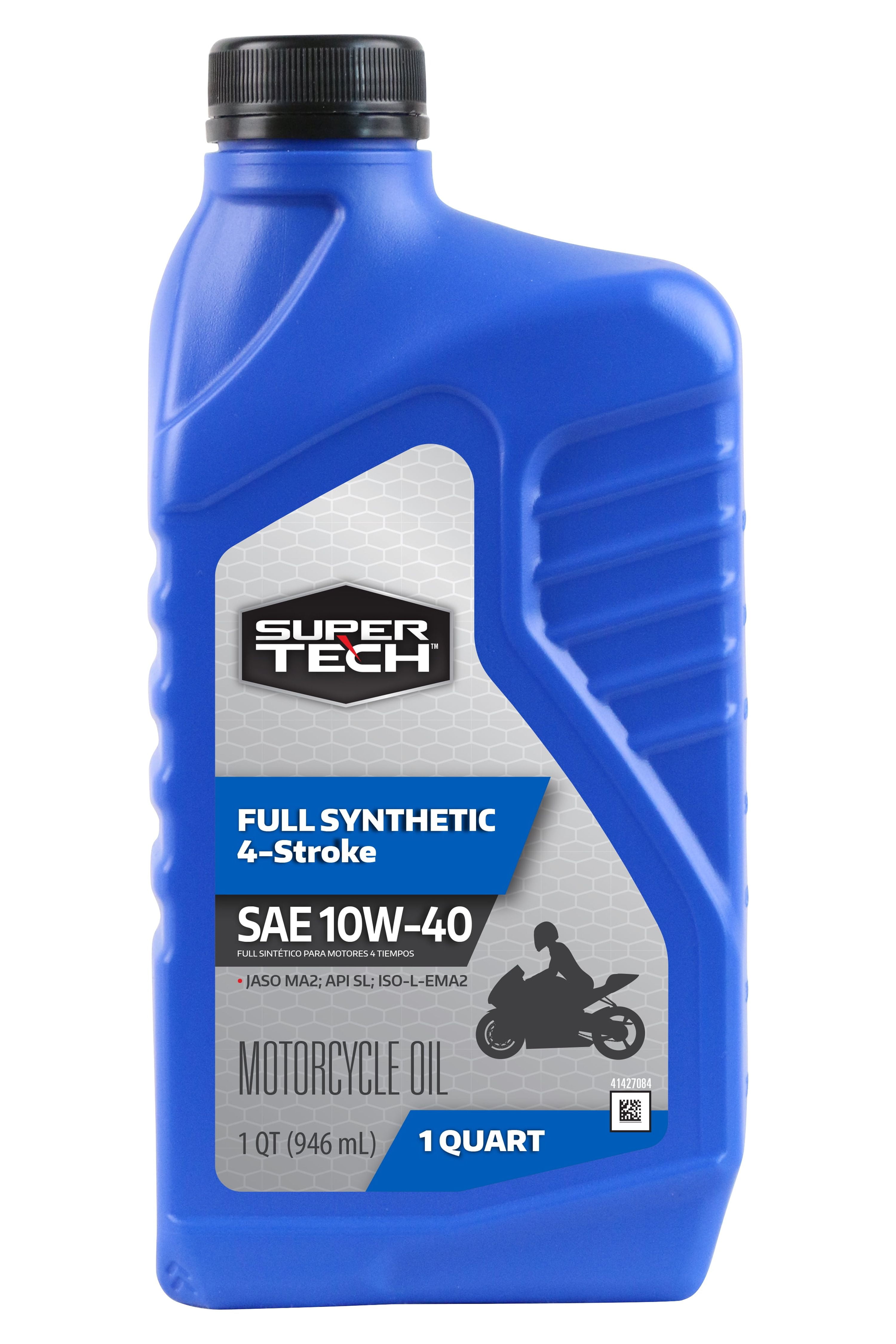 Castrol Actevo 4T 10W-40 Part Synthetic Motorcycle Oil, 1 Quart