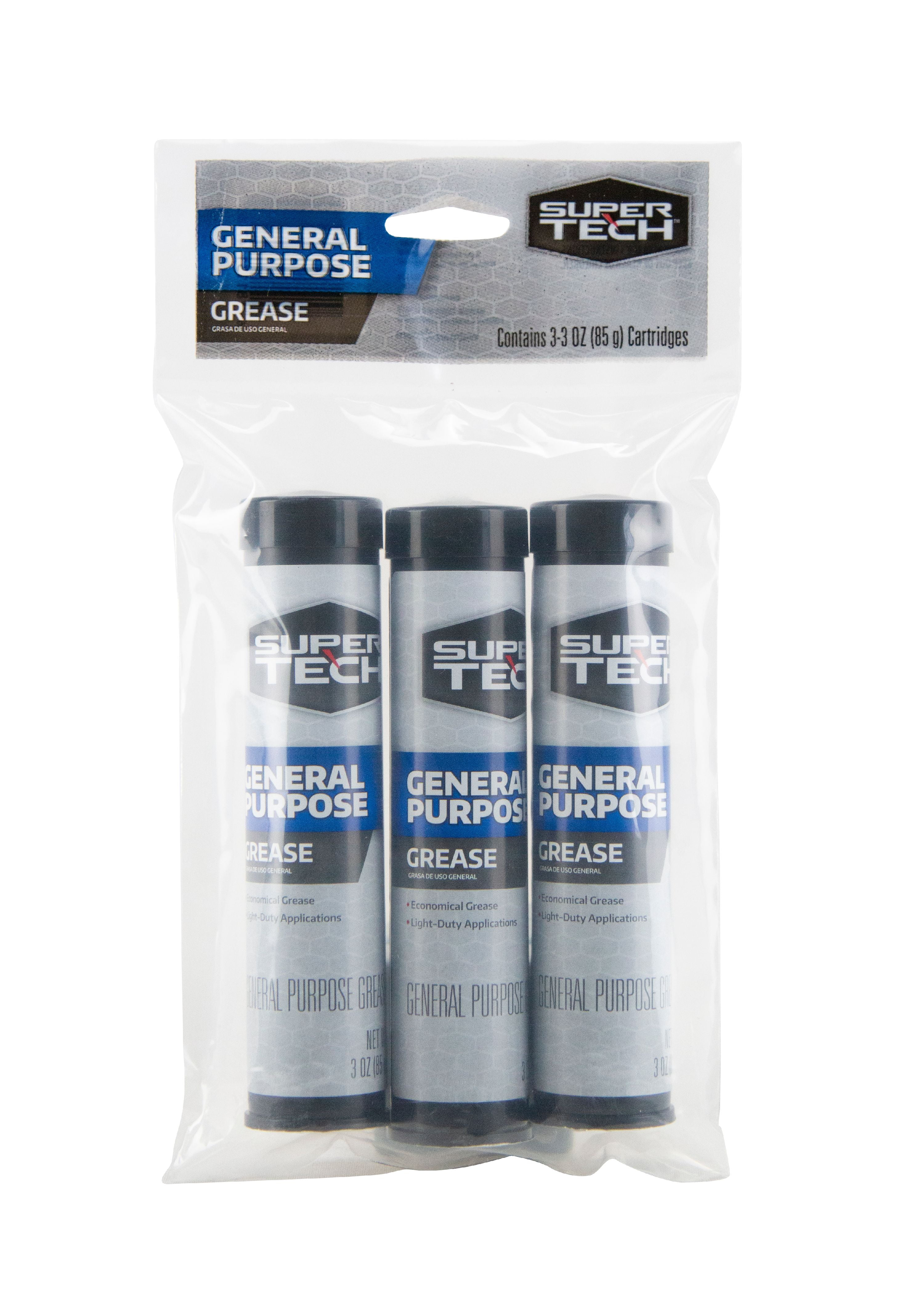 Super Tech General Purpose Lithium Grease, (3) pk, 3 oz Tube
