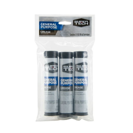 Super Tech General Purpose Lithium Grease, (3) pk, 3 oz Tube