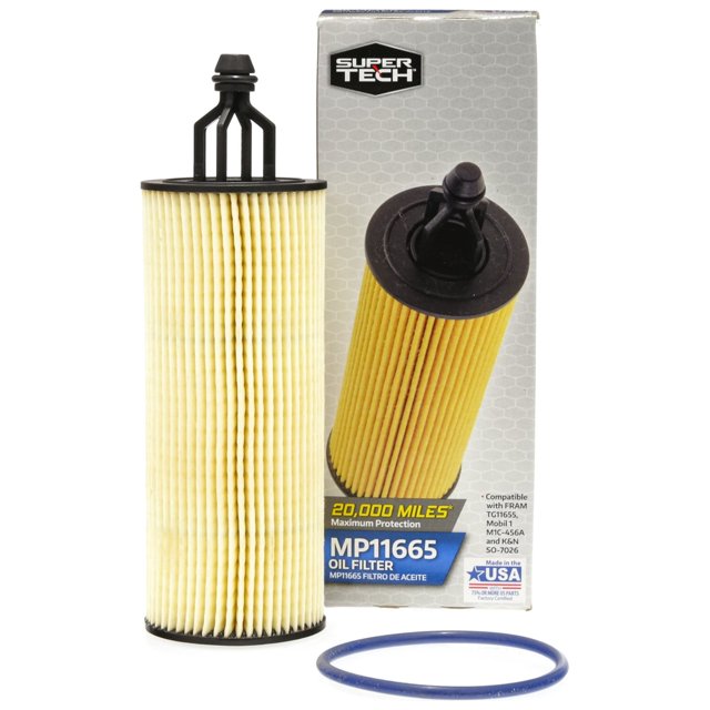 Super Tech MP11665, Maximum Performance 20,000 mile Oil Filter, for