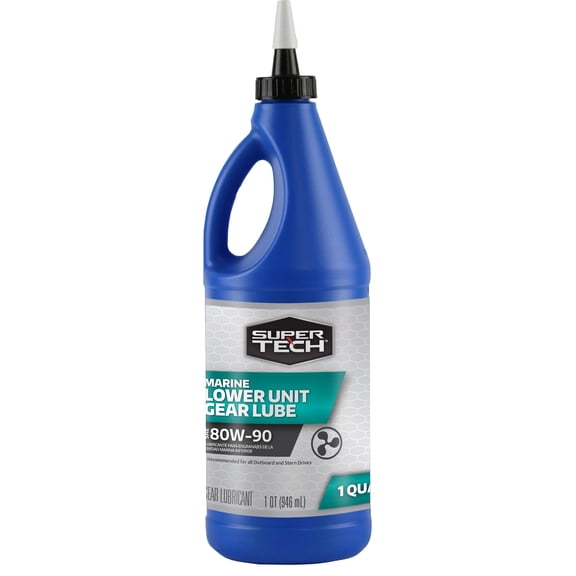 Super Tech Marine Gear Lube 80W-90, 1 Quart Bottle with Advanced Additives