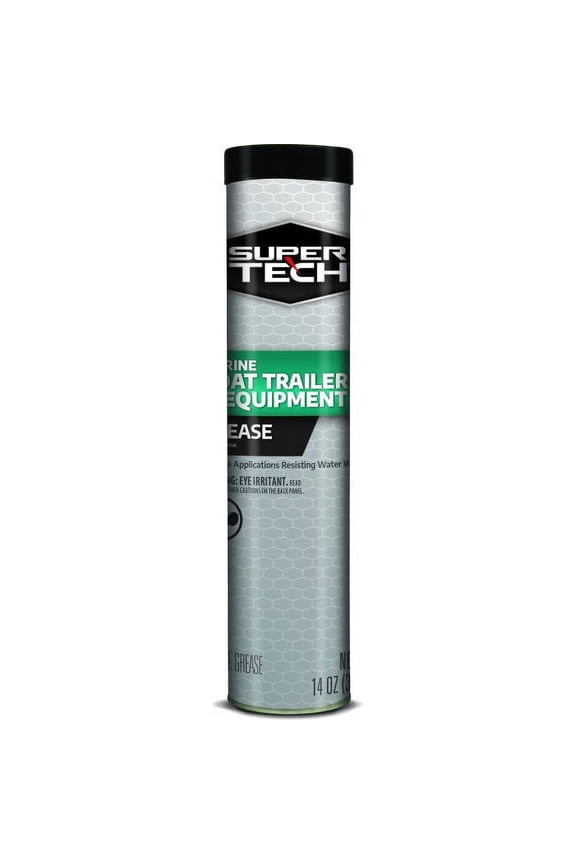Super Tech Marine Grease 14oz Water-Resistant High Drop Point for Trailers and Marine Equipment