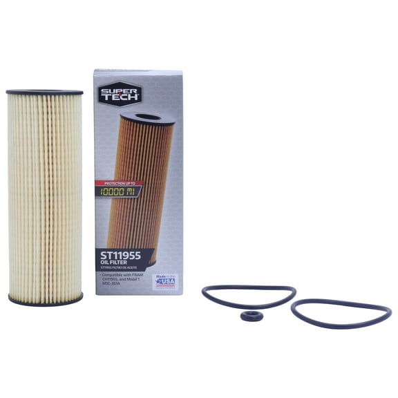 Super Tech Oil Filter, ST11955, 10K mile Oil Filter for Ford and Lincoln Vehicles, 5.4" height
