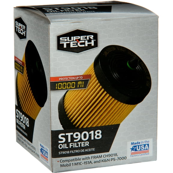 Super Tech Oil Filter, ST9018, 10K mile Engine Oil Filter for Chevrolet Vehicles