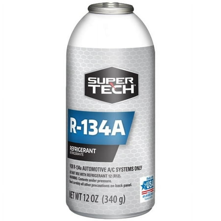 Super Tech R134A Refrigerant. Refrigerant Products Proudly Filled in the USA
