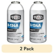 (2 pack) Super Tech R134A Refrigerant. Refrigerant Products Proudly Filled in the USA