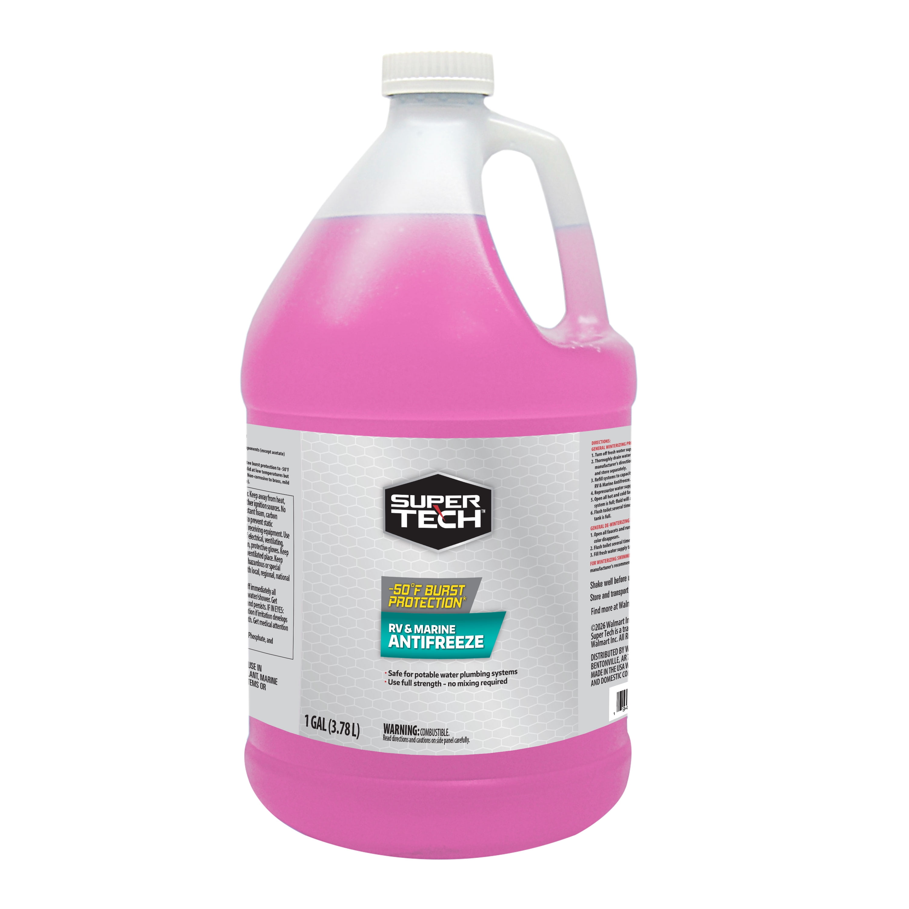 Super Tech RV & Marine Antifreeze Odorless Formula 1 Gallon