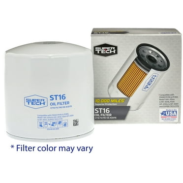 Super Tech ST16 10K mile Spin-on Engine Oil Filter Fits Chrysler, Dodge, Ford, and Toyota