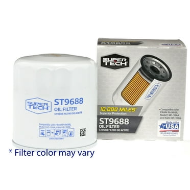 Super Tech ST9688 10K mile Spin-on Motor Oil Filter for Honda, Hyundai, Isuzu, Kia and Mitsubishi
