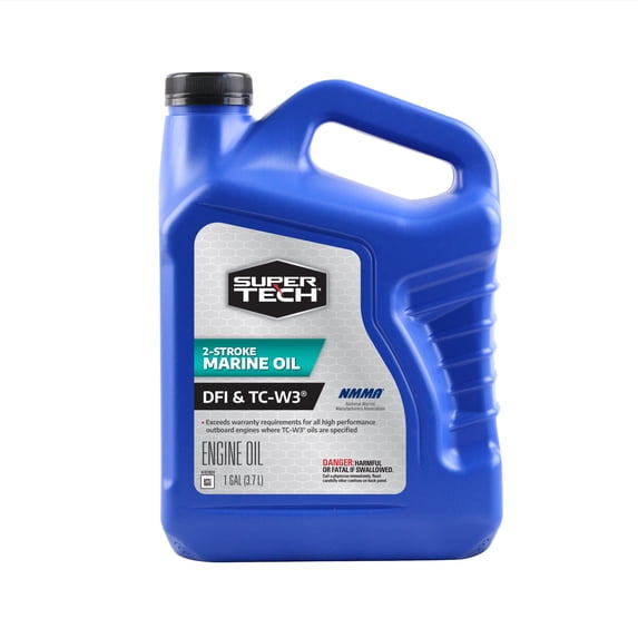 Super Tech TC-W3 High-Performance Marine Outboard 2 Cycle Engine Oil, 1 Gallon