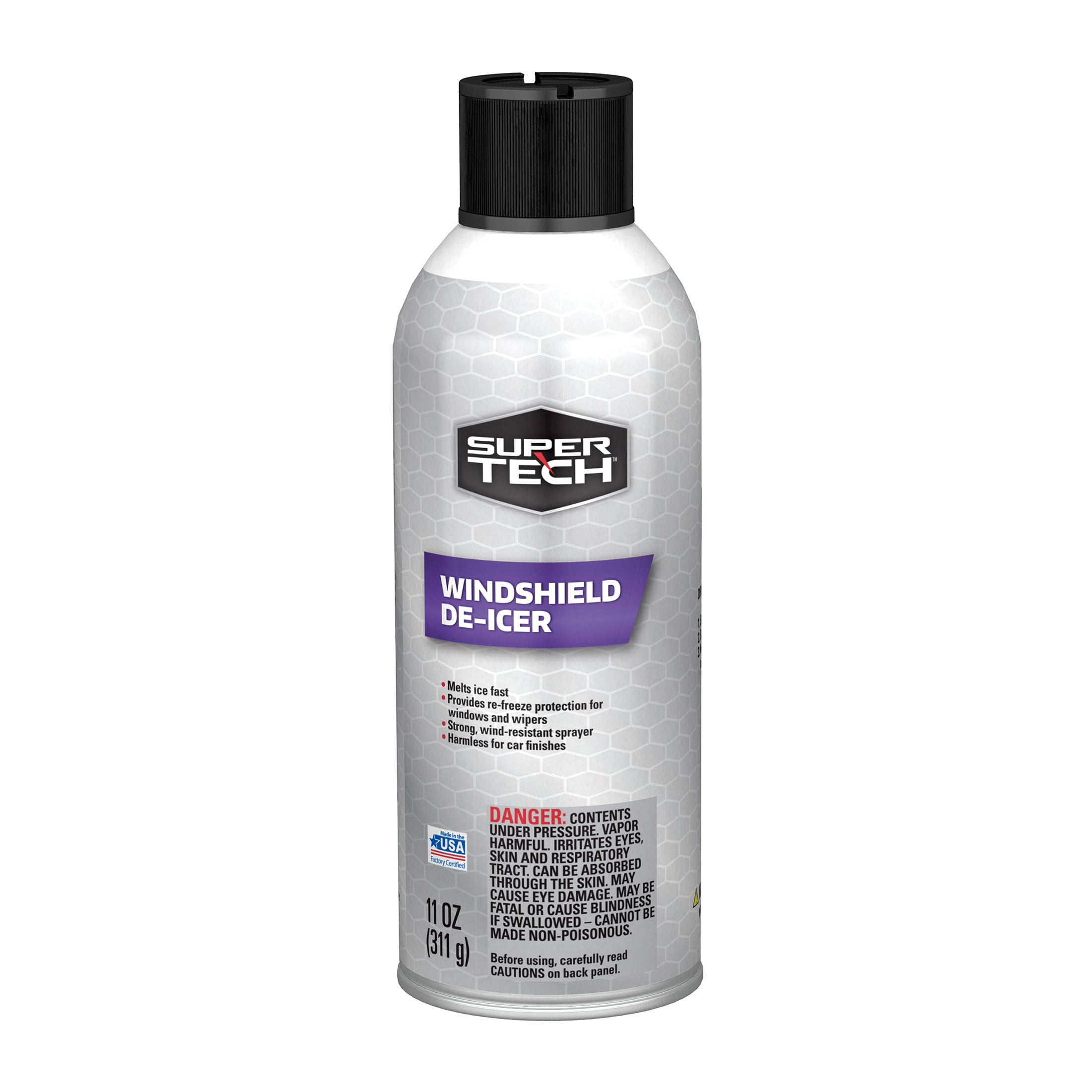 Superio Windshield De-Icer Spray, Melts Ice in Seconds from Windows, M