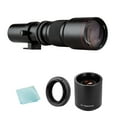 thumbnail image 1 of Super Telephoto Lens 500mm F8.0-32 Manual Zoom T-Mount + 2X 500mm Teleconverter Lens + T2- Adapter Ring Replacement for Rebel T7 T7i T6 T6i T5 80D 77D 700D 70D 60D 50D 5D 6D 7D 600D 550D, 1 of 7