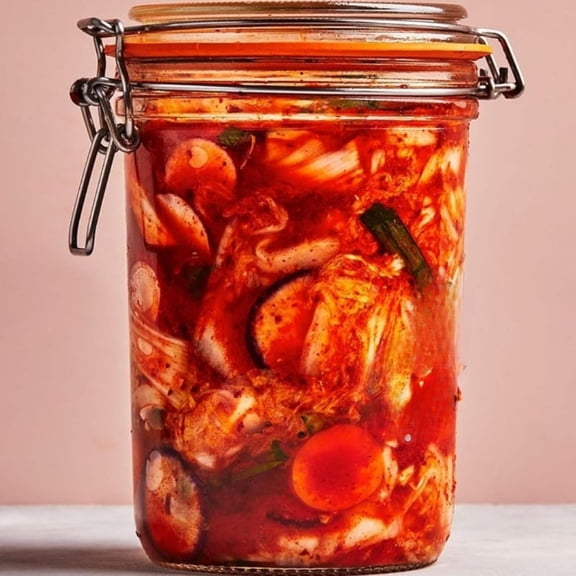 Super Terrine 1L (32oz) French Glass Canning Jar with Airtight Rubber Seal & Wire Bail Closure - BPA-Free Preserving Jar for Water Bath Canning, Food Storage & Gifting - Made in France 4PK
