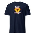 thumbnail image 1 of Super Therapist Hero Emblem Funny Appreciation Gift T-Shirt (Navy, 3XL), 1 of 4