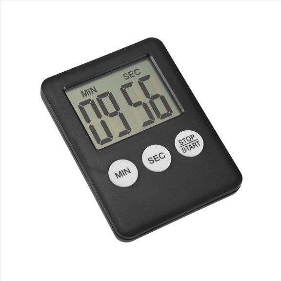 Super Thin LCD Digital Screen Kitchen Timer Square Cooking Count Up Countdown Alarm Magnet Clock