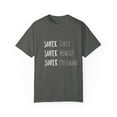 thumbnail image 1 of Super Tired Super Hungry Super Pregnant Future Mom Maternity Clothes Unisex Garment-Dyed T-shirt, 1 of 4