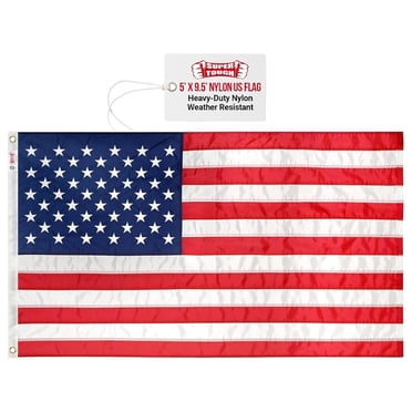 3x5 FT Blood Red Protest American Flag - Embroidered Nylon Double Sided, Sewn Stripes