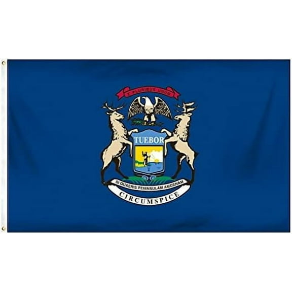 Super Tough Michigan Flag 4 x 6 Feet Nylon