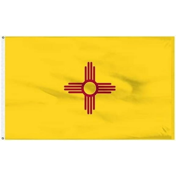 Super Tough New Mexico 2x3ft Nylon Flag | Durable Heavyweight Nylon Fabric | Weather-Resistant, Lightweight and Long-Lasting | Suitable for Indoor & Outdoor Display | Made in USA