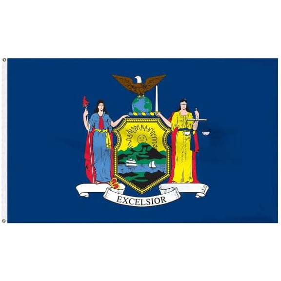 Super Tough New York Flag 3' x 5' Nylon