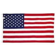 Super Tough USA Flag Nylon Canvas Heading 2 Brass Grommets Rectangular 3ft x 5ft
