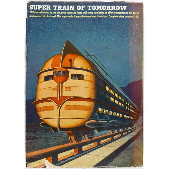 Super Train Of Future Poster Print By Mary Evans Picture Library (18 X 24)