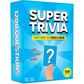 Super Trivia Games for Adults with 1200 Questions - Things You Should Have Known - Fun Board Game with Trivia Cards