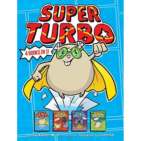 Pre-Owned Super Turbo 4 Books in 1!: Super Turbo Saves the Day!; Super Turbo vs. the Flying Ninja Squirrels; Super Turbo vs. the Pencil Pointer; Super Turbo Protects the Paperback