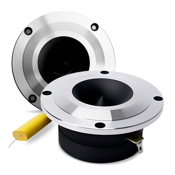 Super Tweeter, Bullet Tweeter for Car Audio,1.8" 400 Watt High Compression Aluminum Bullet Super Tweeters with 1" Voice Coil, 1 Pair