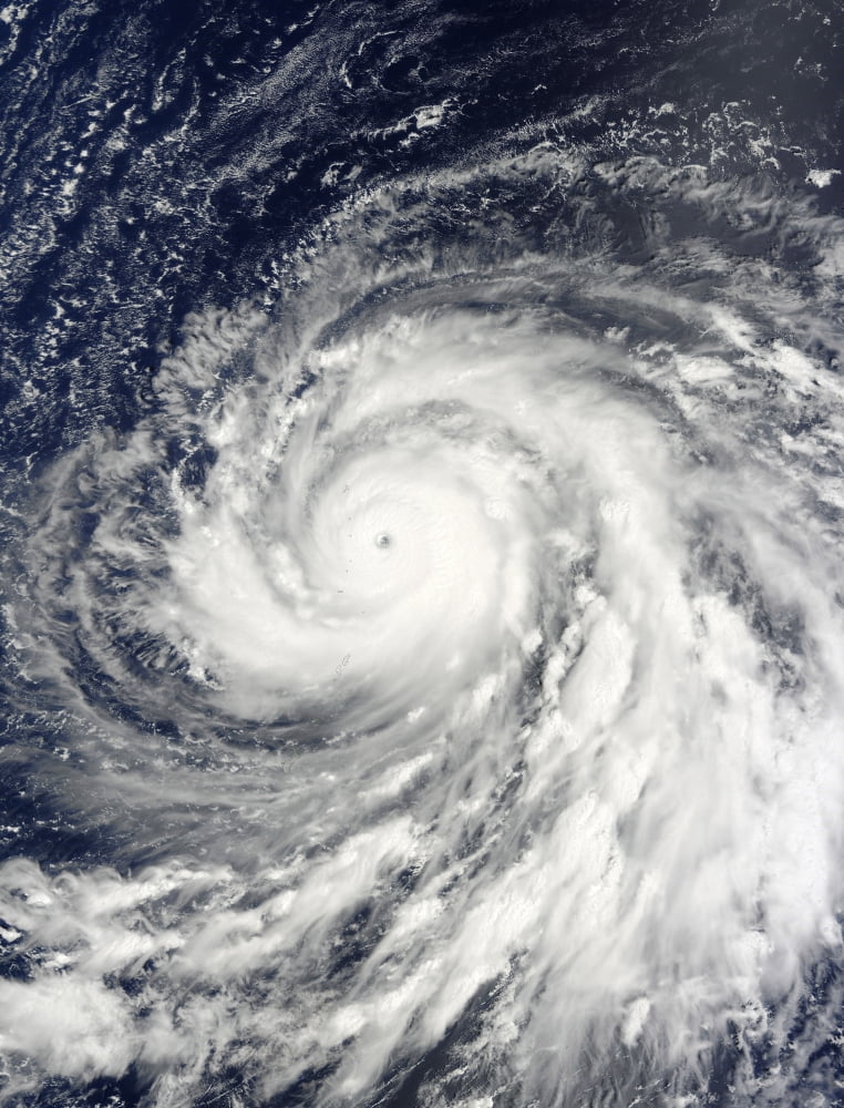 Super Typhoon Choi-wan over the Mariana Islands Canvas Art - Stocktrek Images (25 x 33)