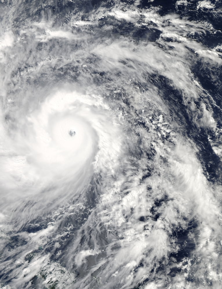Super Typhoon Haiyan as it moved west toward the coast of the Philippines Canvas Art - Stocktrek Images (25 x 33)