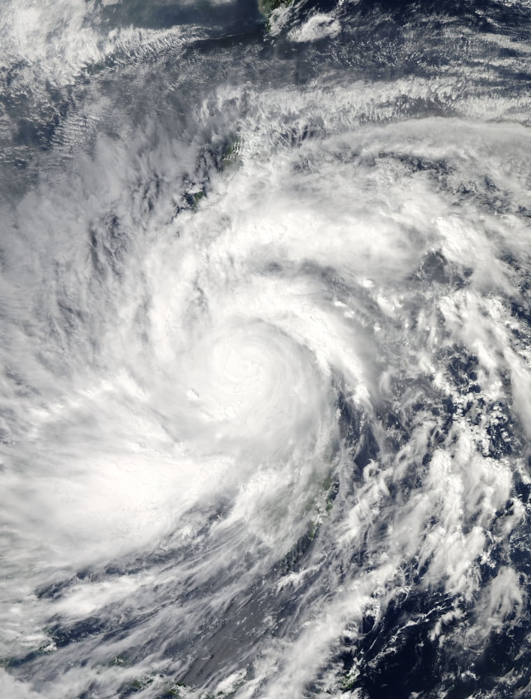Super Typhoon Haiyan over the Philippines Canvas Art - Stocktrek Images (25 x 33)