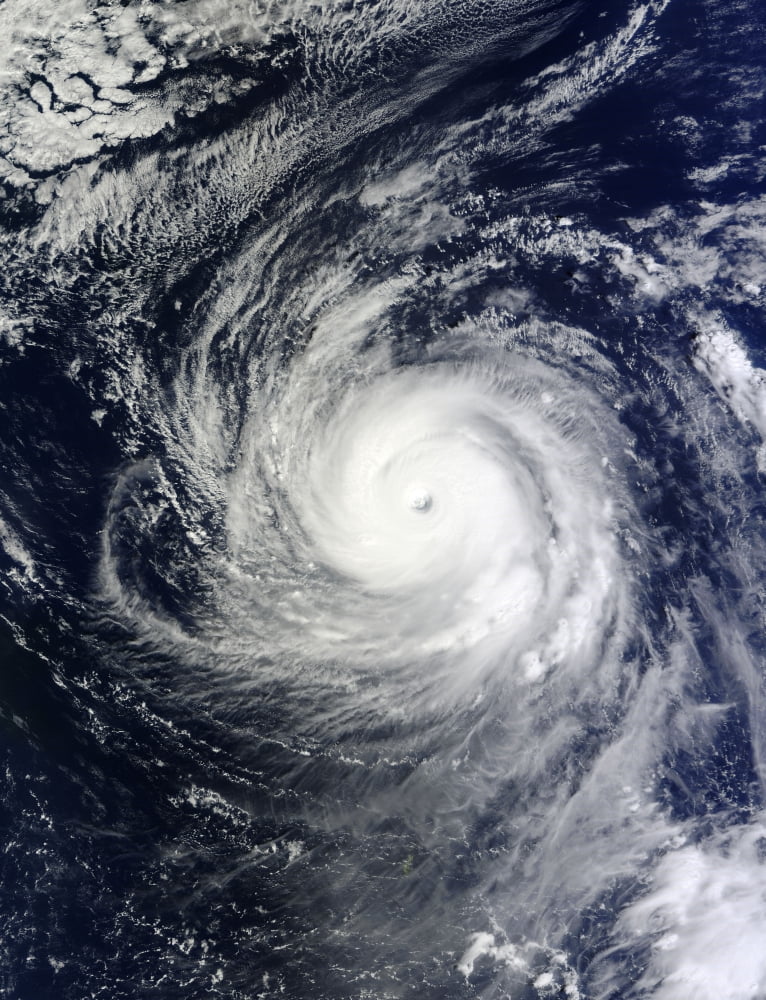 Super Typhoon Lekima in the Pacific Ocean Canvas Art - Stocktrek Images (25 x 33)