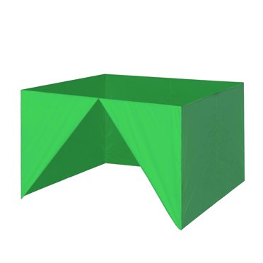 Super USA Zippered Walls for 10 x 10 Pop Up Canopy,3 Removable sidewalls & 1 Middle Door Wall(Kelly Green)