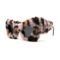 thumbnail image 1 of Super Unique Fur Covered Cat Eye Plastic Sunglasses Pink Leopard, 1 of 4