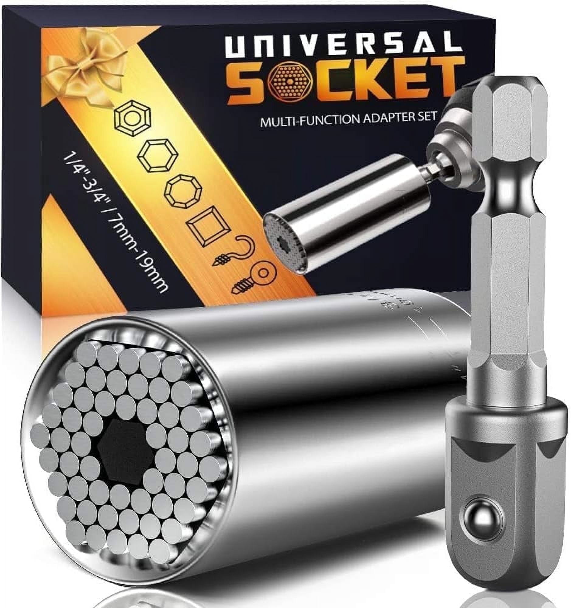 TOTFSTNR Universal Socket Tool Set, Adjustable 7-19mm, Durable Chrome ...