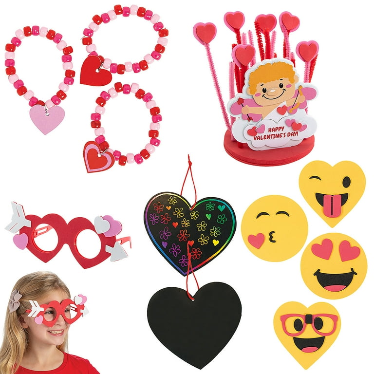 72 PC Bulk Super Valentine Craft Assortment