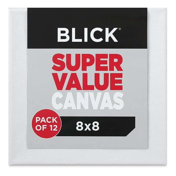 Blick Super Value Canvas Pack - 8" x 8", Pkg of 12