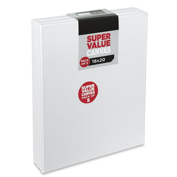 Super Value Canvas Pkg of 5 - 16" 20"